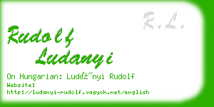 rudolf ludanyi business card